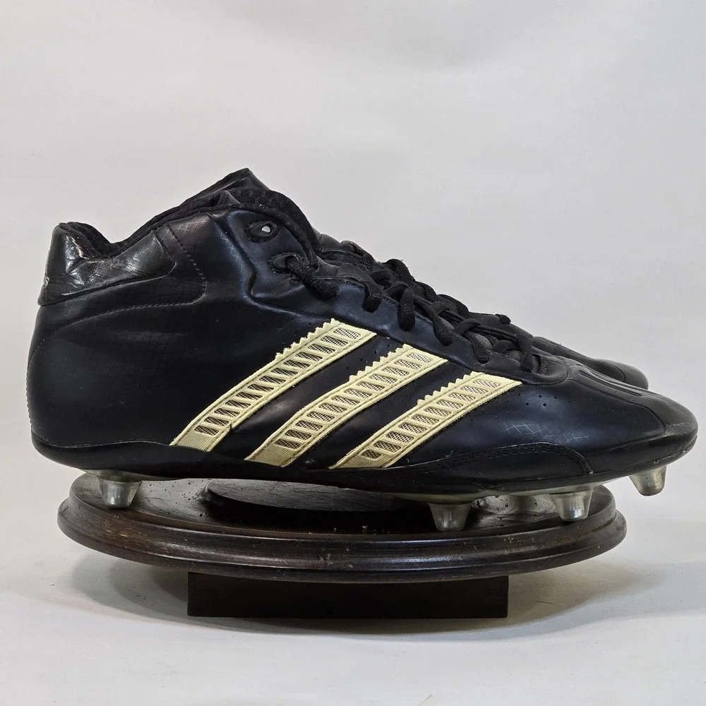 Adidas Predator‎ Powerserve Soccer Shoes Mens 10 Black Gold Cleats 2006 Model 44